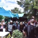 So sah´s vor der Bühne der Party aus.