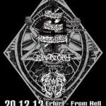 Darkened Nocturn Slaughtercult Darkened Nocturn Slaughtercult, Purgatory, Thornesbreed - Erfurt, From Hell - 1