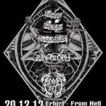 Darkened Nocturn Slaughtercult, Purgatory, Thornesbreed - Erfurt, From Hell - 1