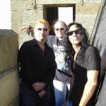 David, Edward und Stefan auf dem Blauen Turm in Bad Wimpfen